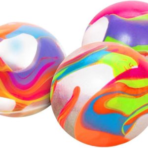 Schylling NeeDoh Marbleez - Groovy Glob Toy - Assorted Multi-Color Swirls - Ages 3 to Adult (Pack of 1)