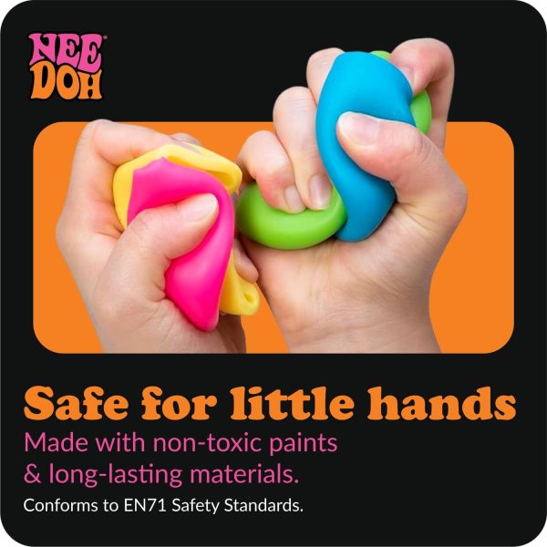 NeeDoh Mac - Squeeze - 4 Squishy Noodles - Assorted