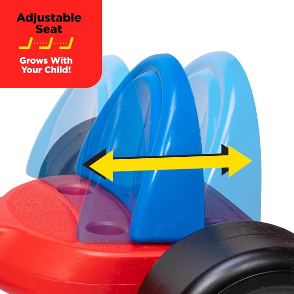 Schylling Big Wheel Chopper - BWCHP - Low-Riding Tricycle with Adjustable Seat for Growing Child up to 70 lbs. - Original Classic Bike - Ages 3 and Up