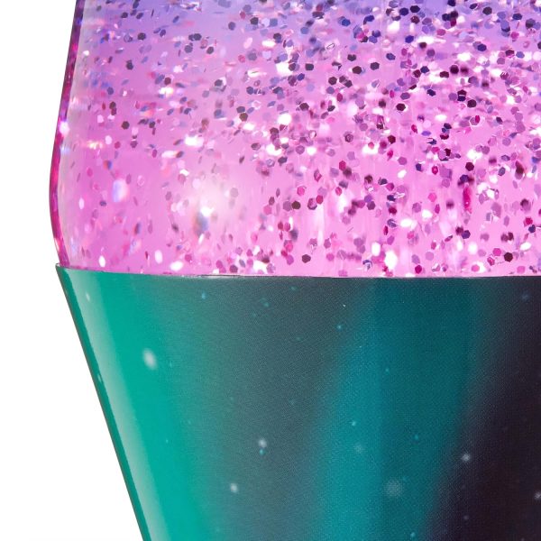 Lava? Lamp - 14.5 Polar Glimmer - The Original Motion Light - Silver Glitter. Multicolor Base and Globe - Item #2048 (Amazon Exclusive)